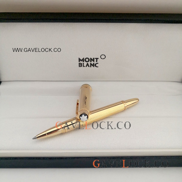 Wholesale Meisterstuck Mont Blanc Roller ball Pens All Gold - MINI Size